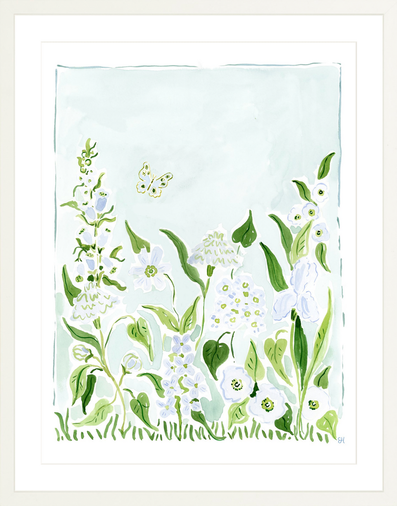 The "Garden Blues" Fine Art Print