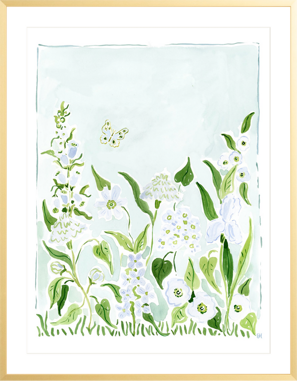 The "Garden Blues" Fine Art Print