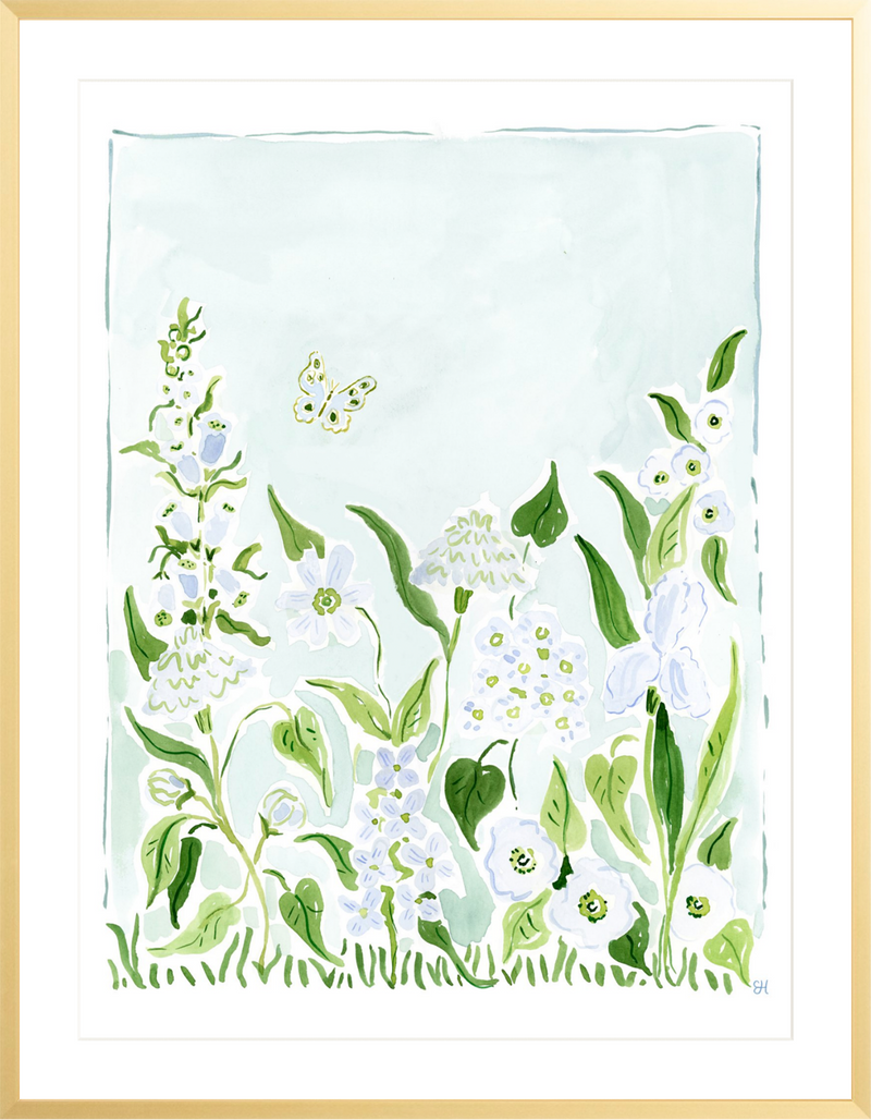 The "Garden Blues" Fine Art Print