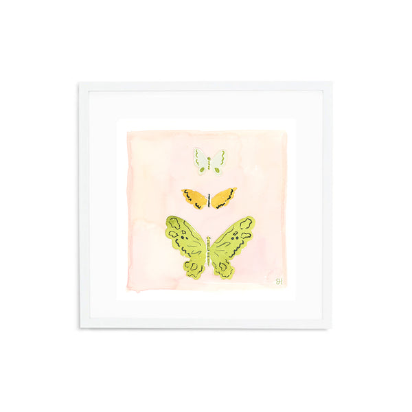 Rainbow Butterfly Pink, Fine Art Print