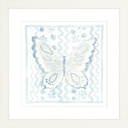Butterfly Garden Blue, Fine Art Print