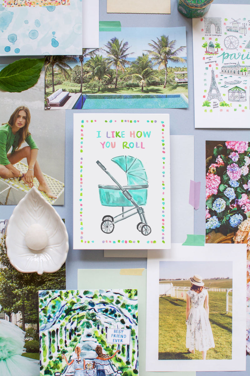 I Like How You Roll Baby Card