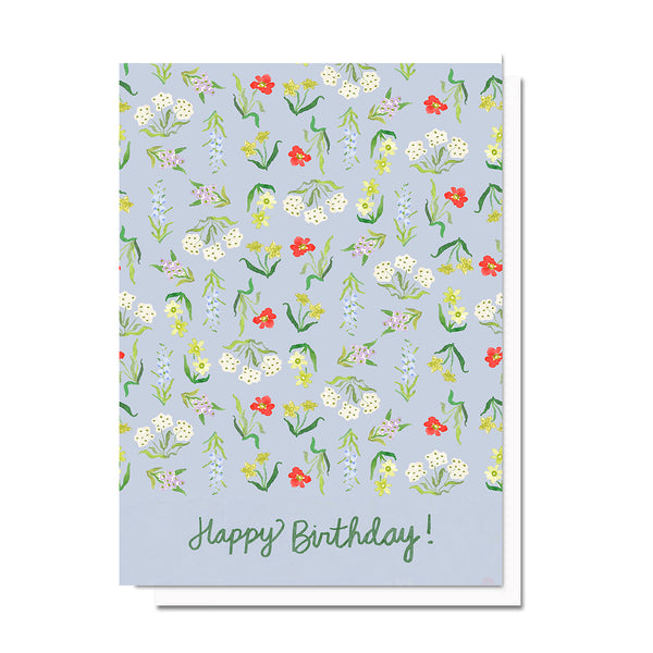 Birthday Wildflower Print Card