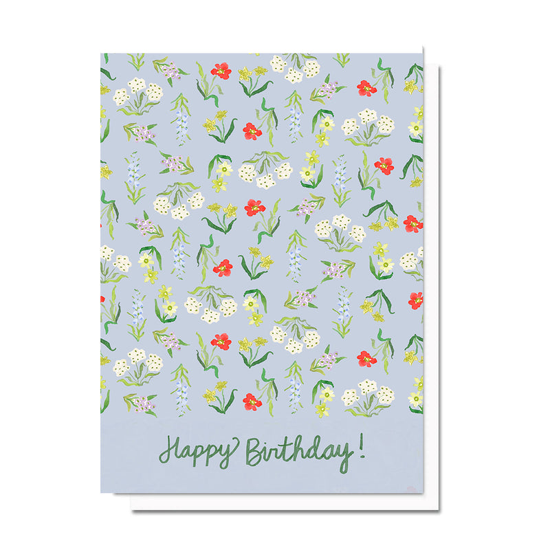 Birthday Wildflower Print Card