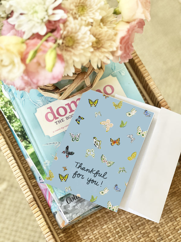 Butterfly Thankful Card