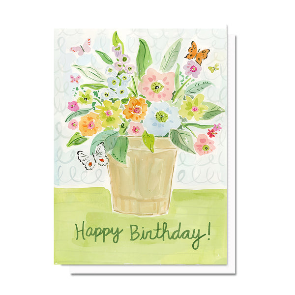 Potted Plant Birthday Card