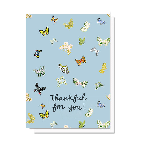 Butterfly Thankful Card