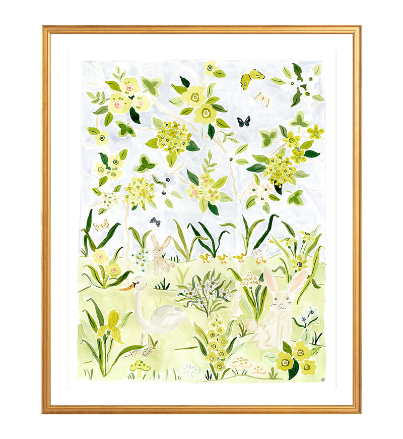 The "Sunshine Forest No. 1" Chinoiserie Fine Art Print