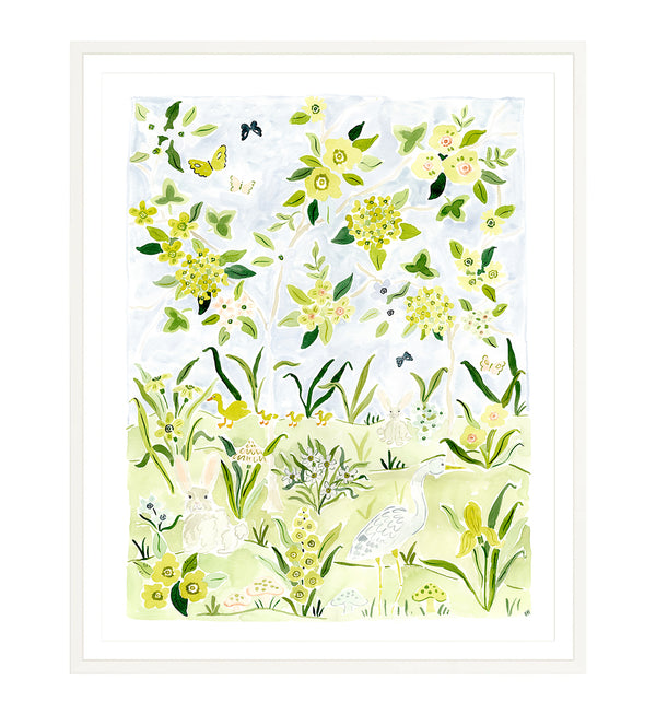 The "Sunshine Forest No. 2" Chinoiserie Fine Art Print