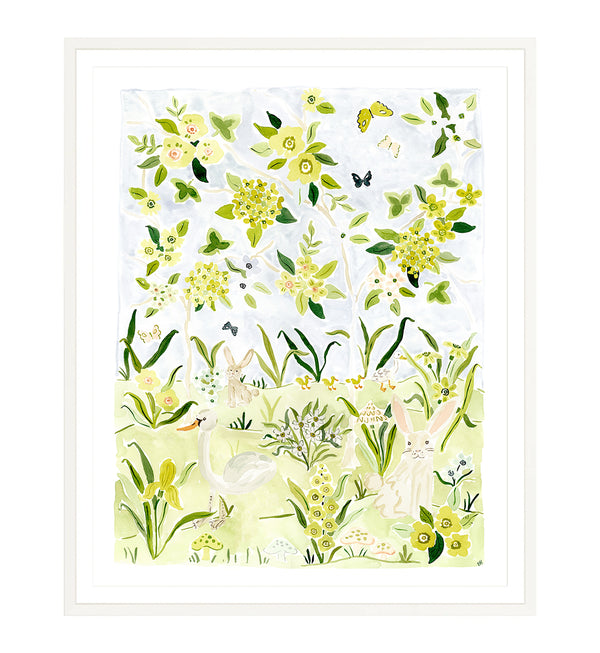 The "Sunshine Forest No. 1" Chinoiserie Fine Art Print