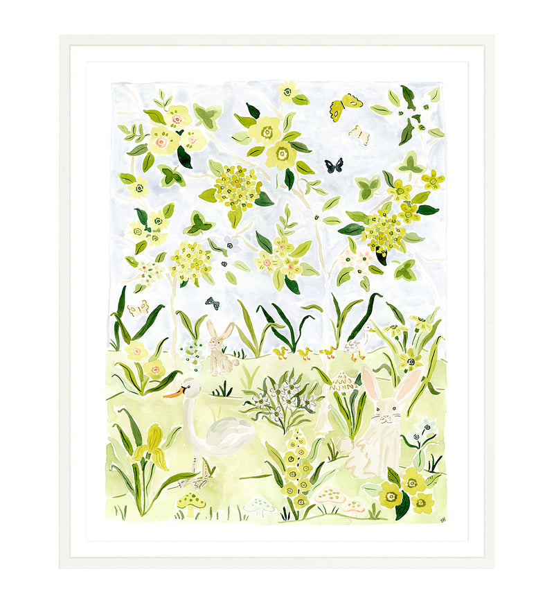 The "Sunshine Forest No. 1" Chinoiserie Fine Art Print