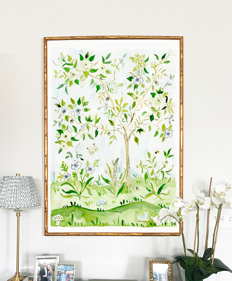 The "Bloom Where You're Planted No. 2" Chinoiserie Fine Art Print