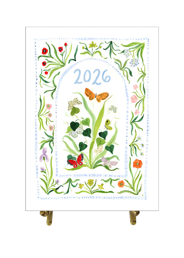 2026 Desk Calendar, Butterfly Edition