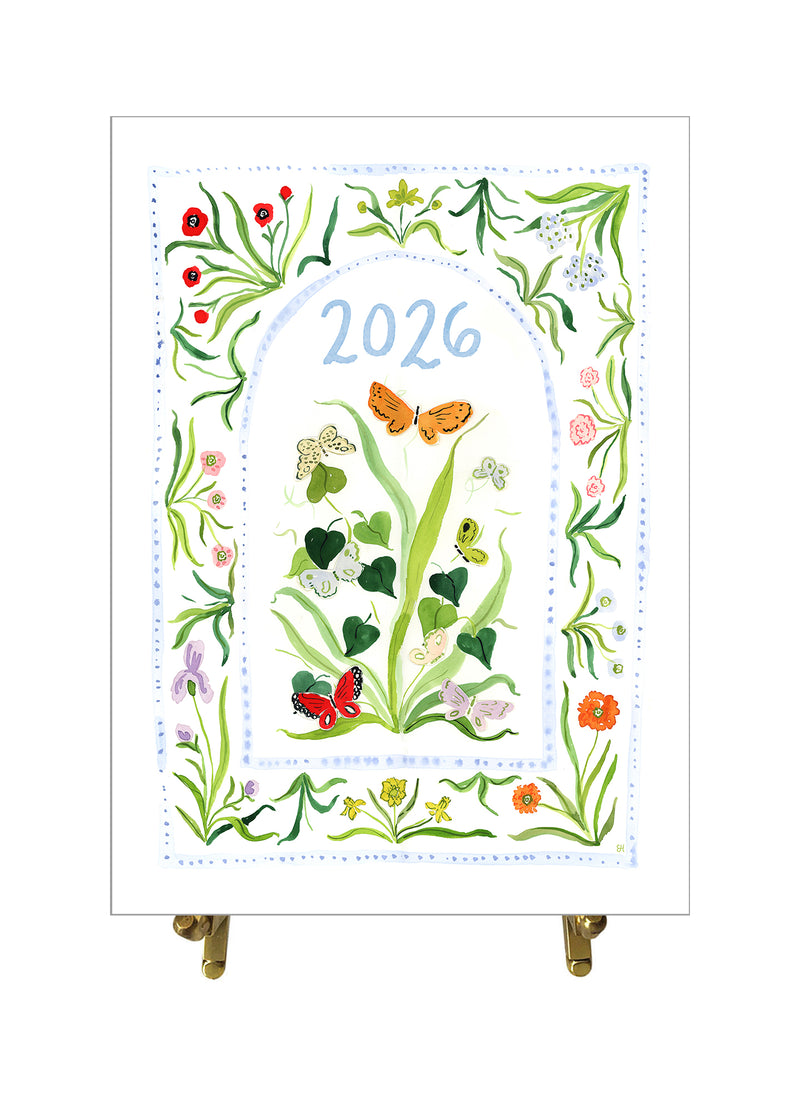 2026 Desk Calendar, Butterfly Edition