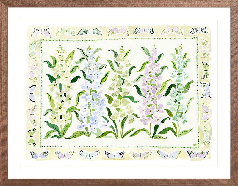 The "Lilac Butterfly Charms" Fine Art Print, Flower Charms Series