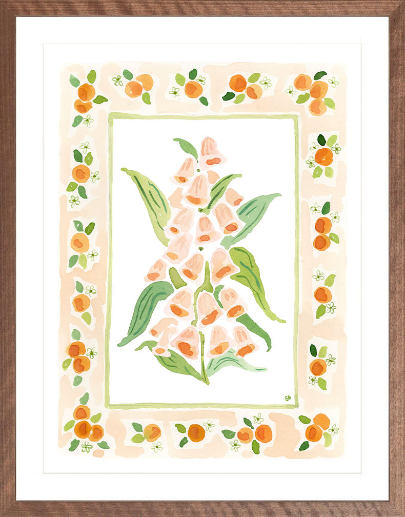 The "Zest Charms" Watercolor Fine Art Print, Flower Charm Series