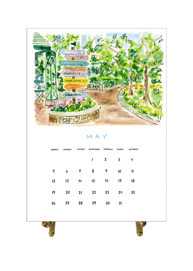 2024 Desk Calendar, Charlotte NC Edition
