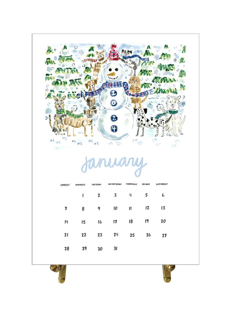 2024 Desk Calendar, Dog Edition