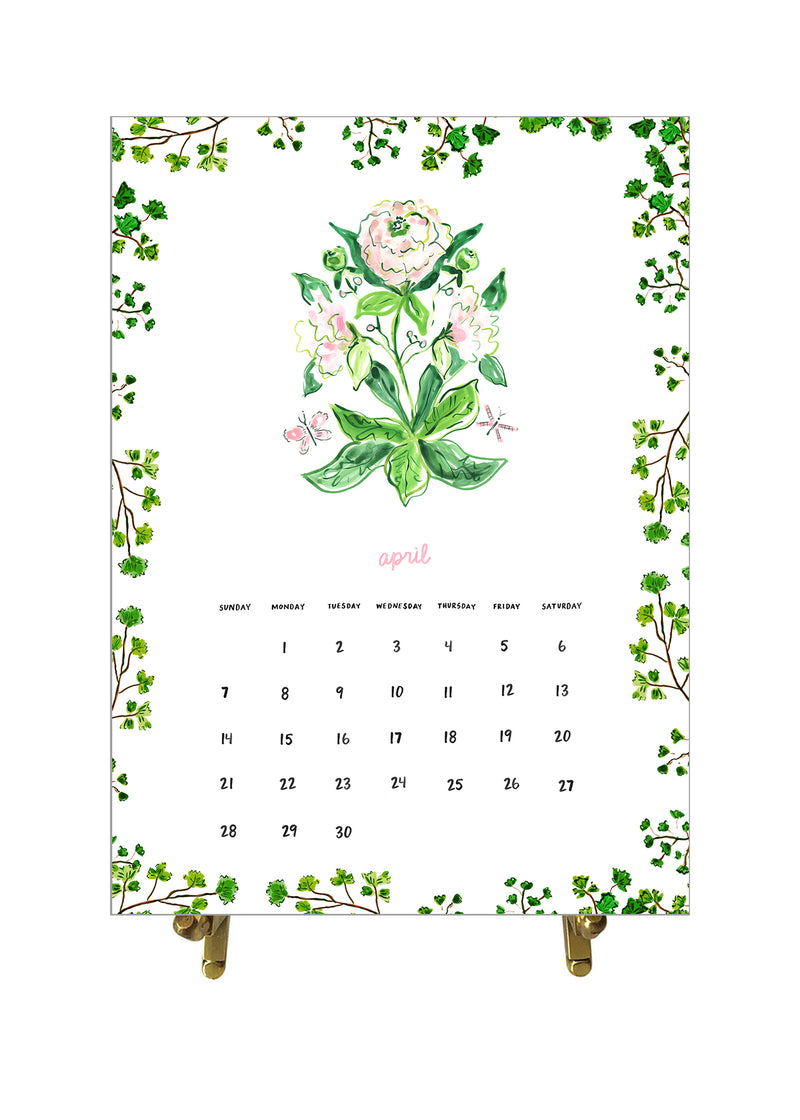 2024 Desk Calendar, Botanical Edition