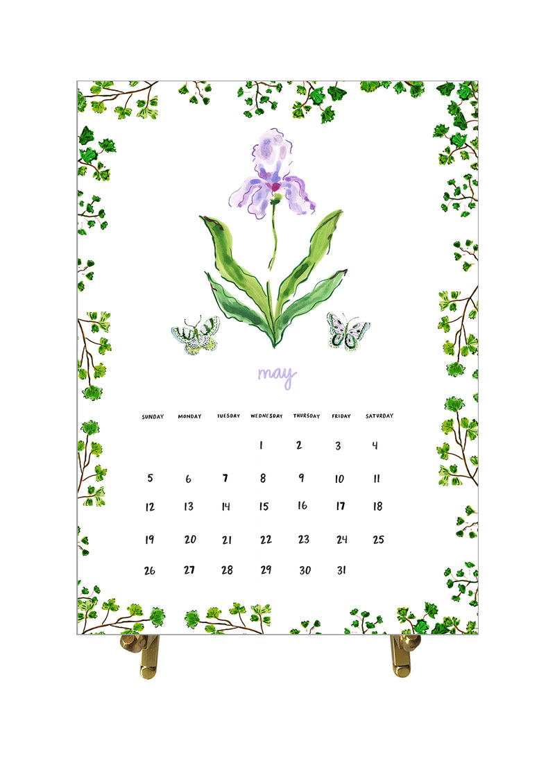 2024 Desk Calendar, Botanical Edition