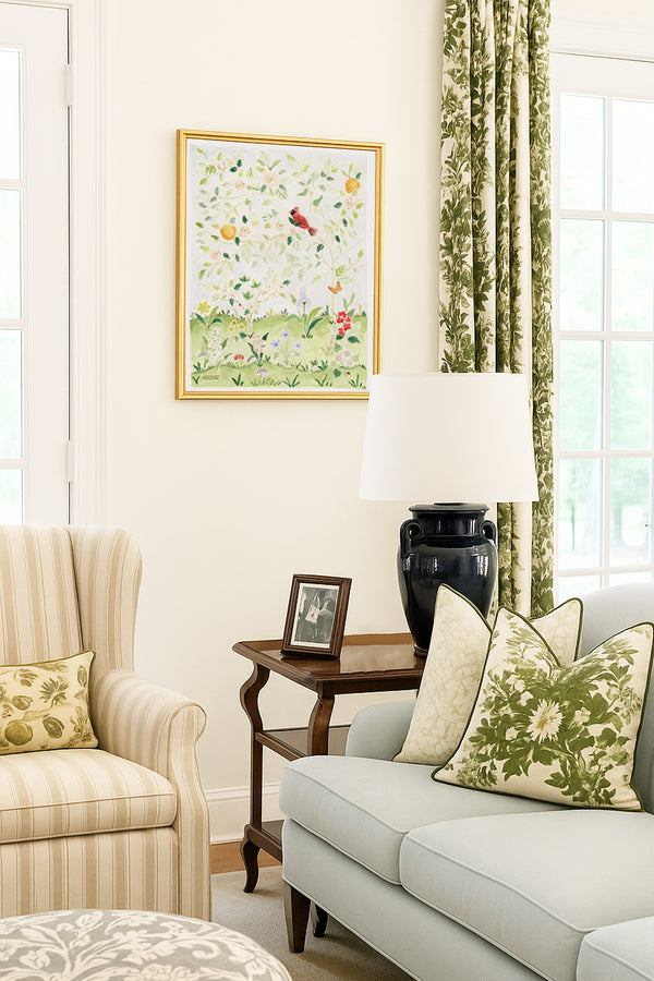 The "Early Bird No. 2" Chinoiserie Fine Art Print