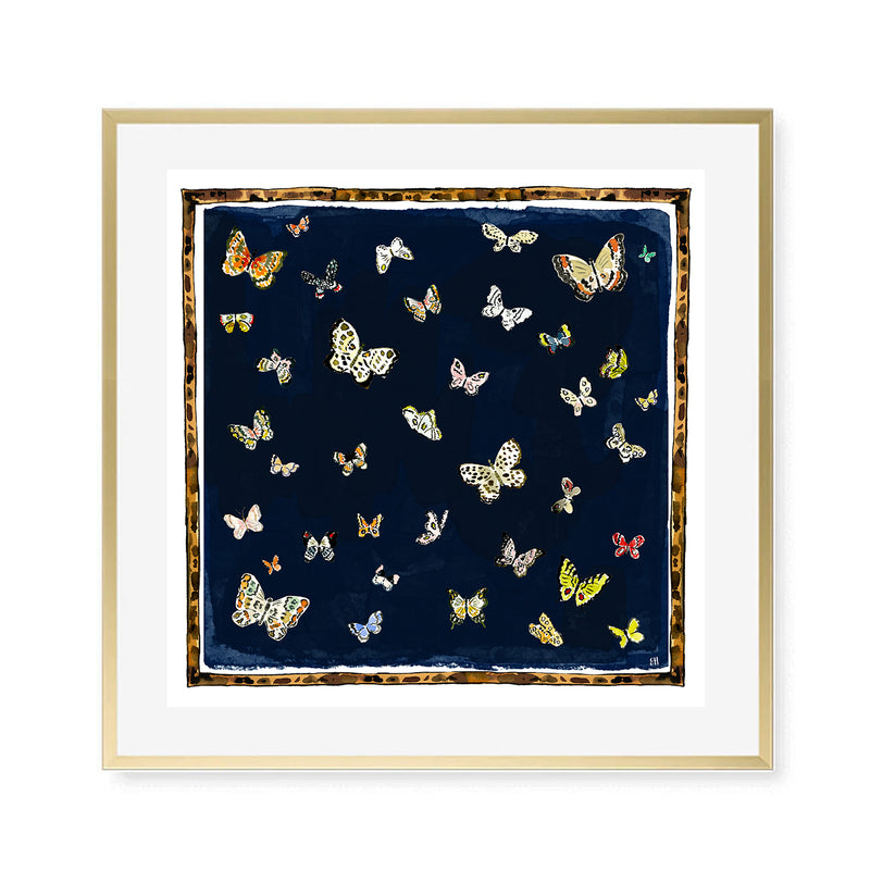Butterfly Season Scarf No. 1, Fine Art Print