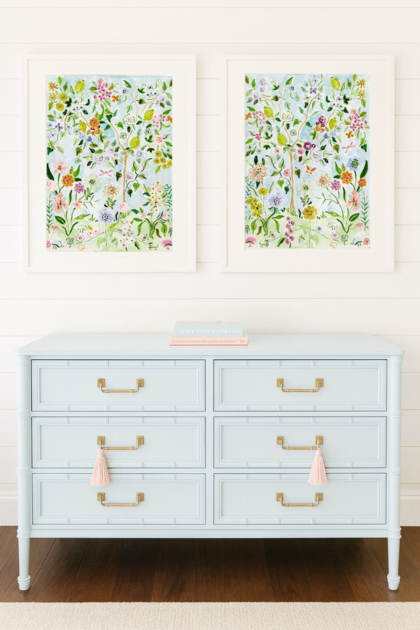 The "Flower Child No. 1" Chinoiserie Fine Art Print