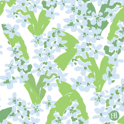 Sunshine Petals Fabric- Blue