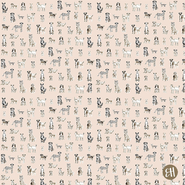 Pups Fabric- Beige