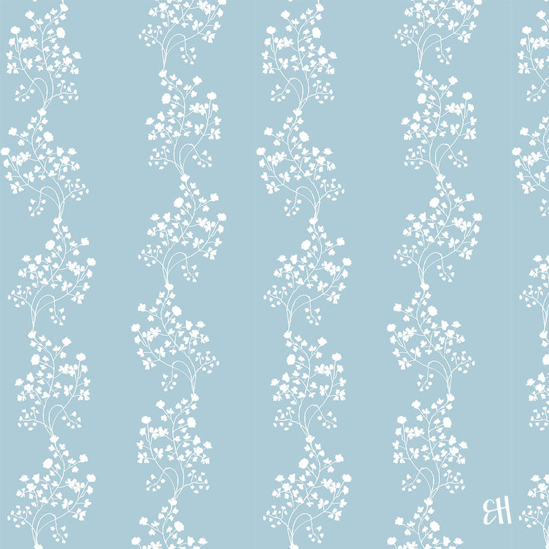 Love Fern Fabric- Blue