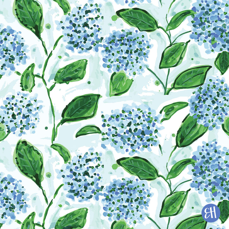 Hydrangea Fabric- Blue