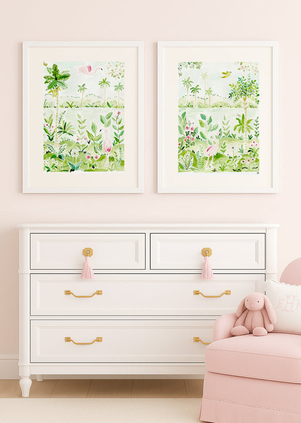 The "Flower of the Flock No. 1" Chinoiserie Fine Art Print