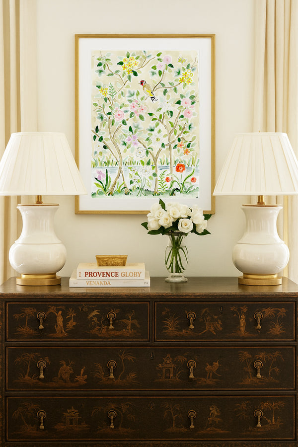 The "Breath of Fresh Flower Air No. 2" Chinoiserie Fine Art Print