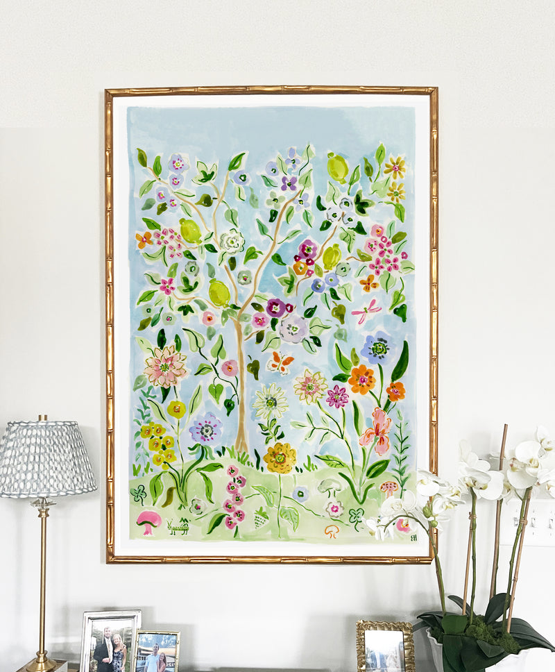 The "Flower Child No. 1" Chinoiserie Fine Art Print