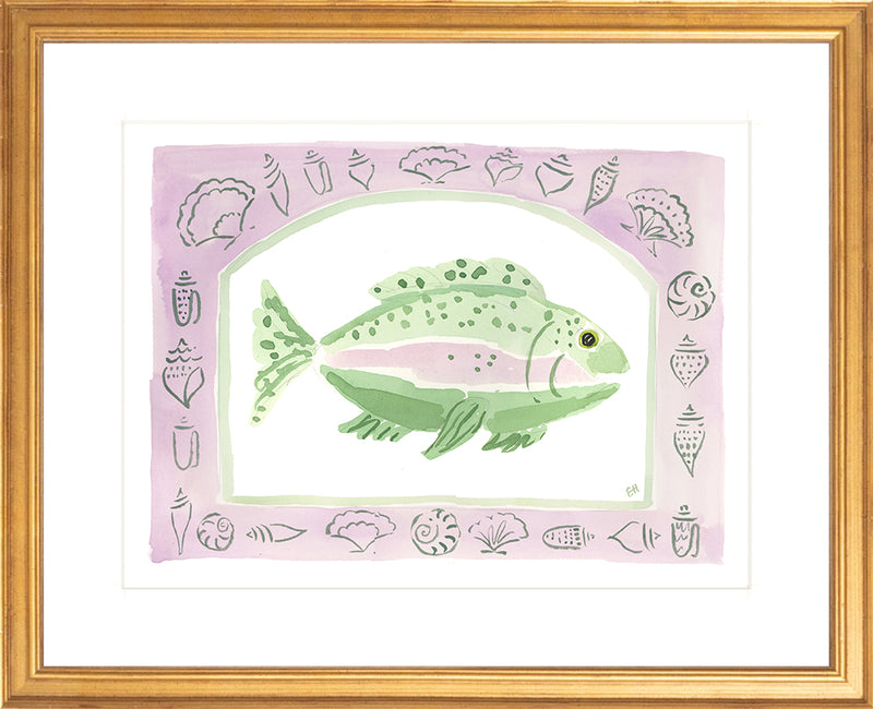 The "Rainbow Fish Purple" Fine Art Print