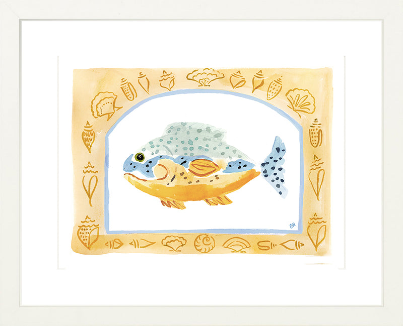 The "Rainbow Fish Orange" Fine Art Print