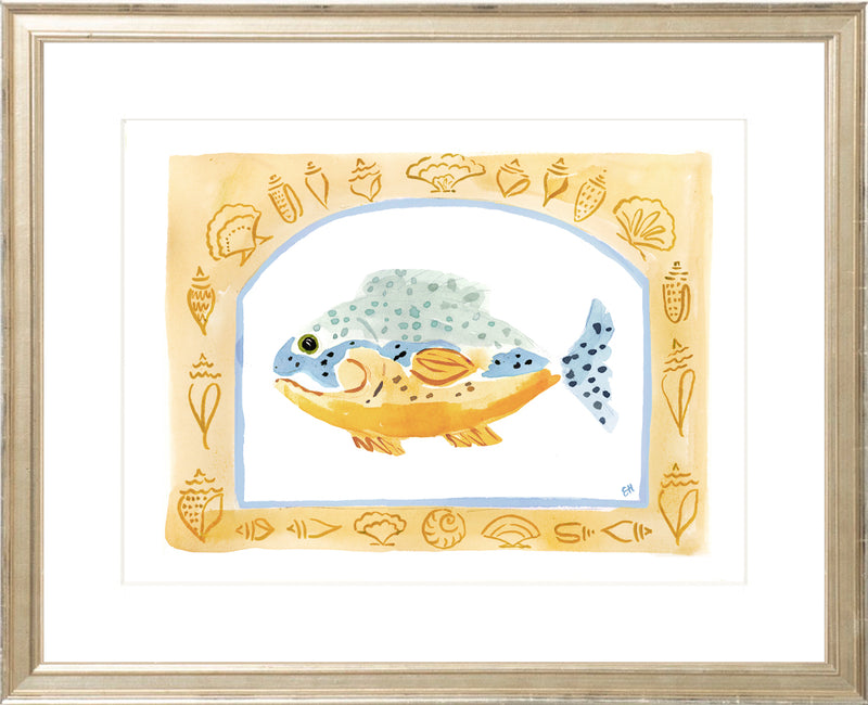 The "Rainbow Fish Orange" Fine Art Print