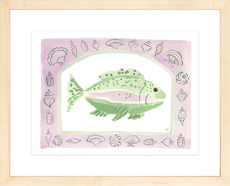 The "Rainbow Fish Purple" Fine Art Print