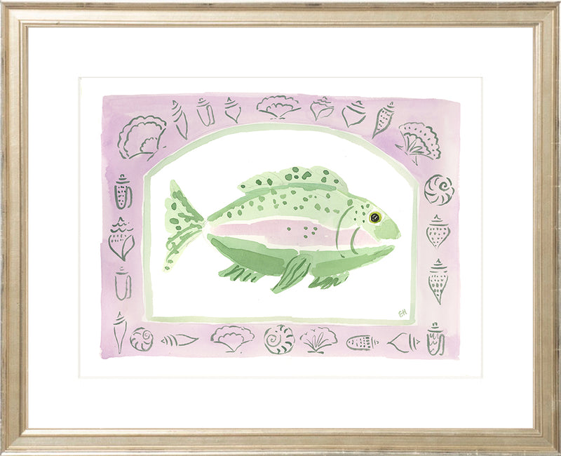 The "Rainbow Fish Purple" Fine Art Print