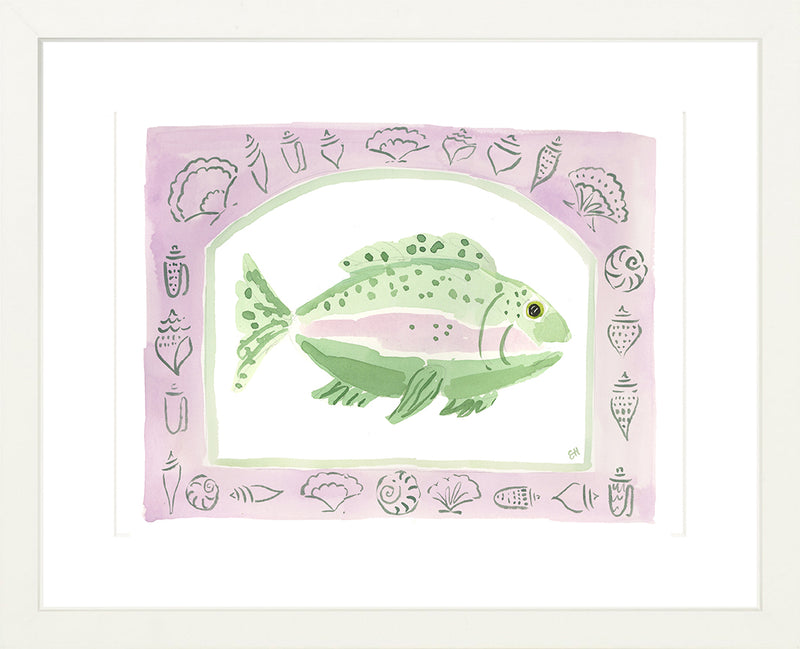 The "Rainbow Fish Purple" Fine Art Print