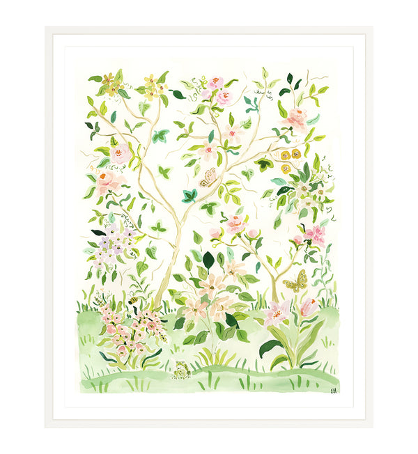 The "Rose Colored Glasses No. 2" Chinoiserie Fine Art Print
