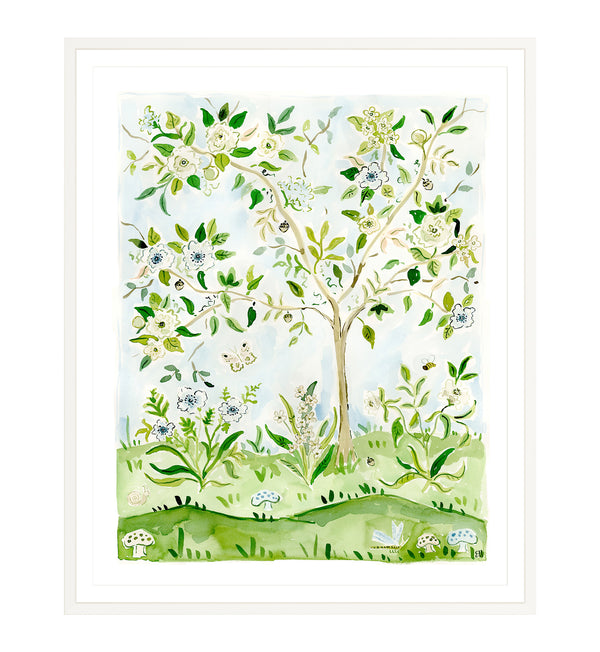 The "Bloom Where You're Planted No. 2" Chinoiserie Fine Art Print