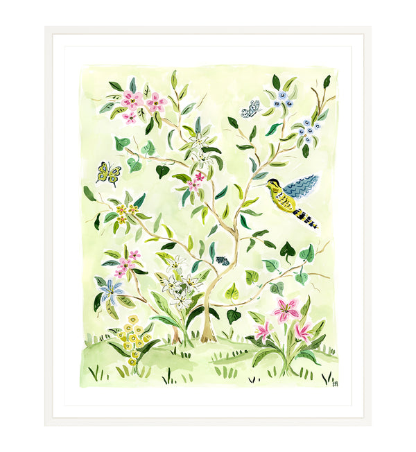 The "Play that Flower Music No. 2" Chinoiserie Fine Art Print