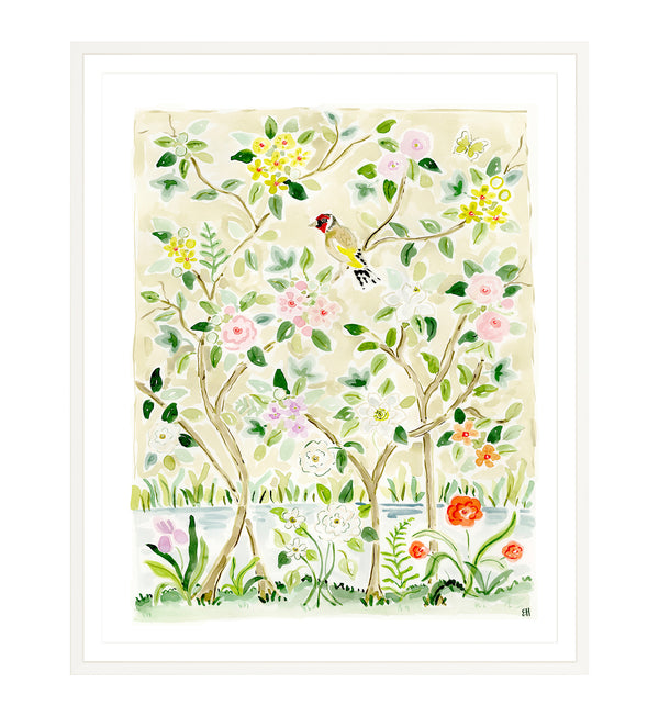 The "Breath of Fresh Flower Air No. 2" Chinoiserie Fine Art Print