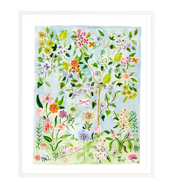 The "Flower Child No. 2" Chinoiserie Fine Art Print