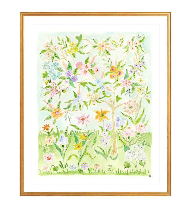 The "Dancin' in the Sunlight No. 1" Chinoiserie Fine Art Print