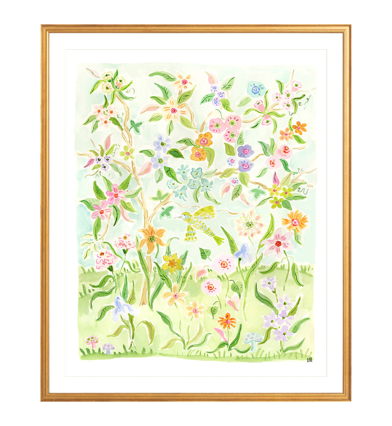 The "Dancin' in the Sunlight No. 2" Chinoiserie Fine Art Print