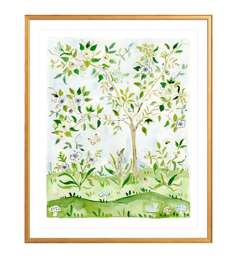 The "Bloom Where You're Planted No. 2" Chinoiserie Fine Art Print