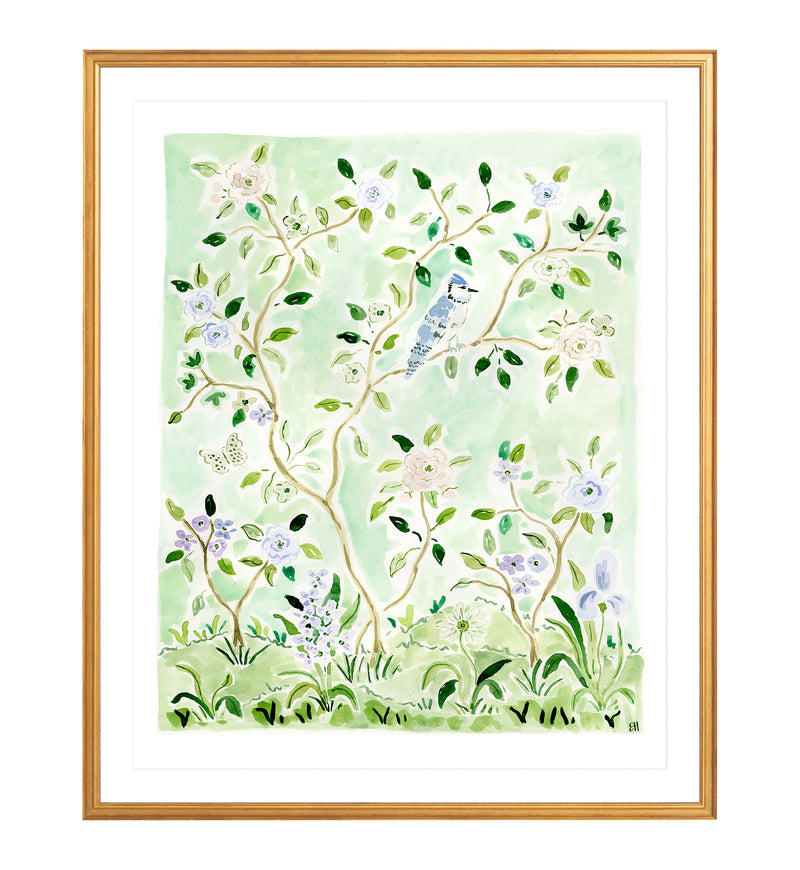 The "Branching Out No. 2" Chinoiserie Fine Art Print