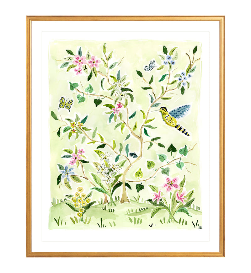 The "Play that Flower Music No. 2" Chinoiserie Fine Art Print